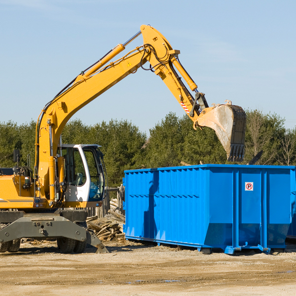 what happens if the residential dumpster is damaged or stolen during rental in Garey CA